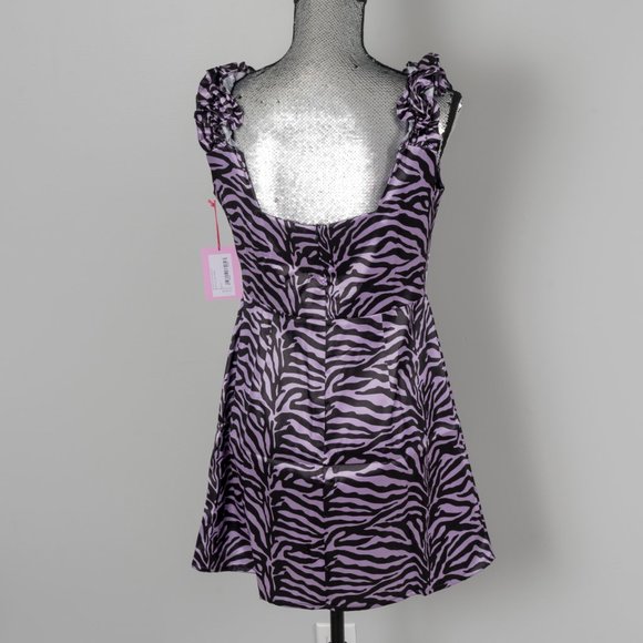 NWT Capsule 98  Cindy Printed Ruffle Mini Dress - - Picture 4 of 5